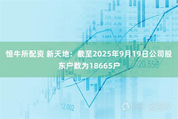 恒牛所配资 新天地：截至2025年9月19日公司股东户数为18665户