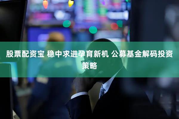 股票配资宝 稳中求进孕育新机 公募基金解码投资策略