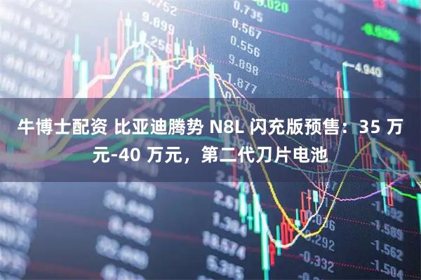 牛博士配资 比亚迪腾势 N8L 闪充版预售:35 万元-40 万元,第二代刀片电池