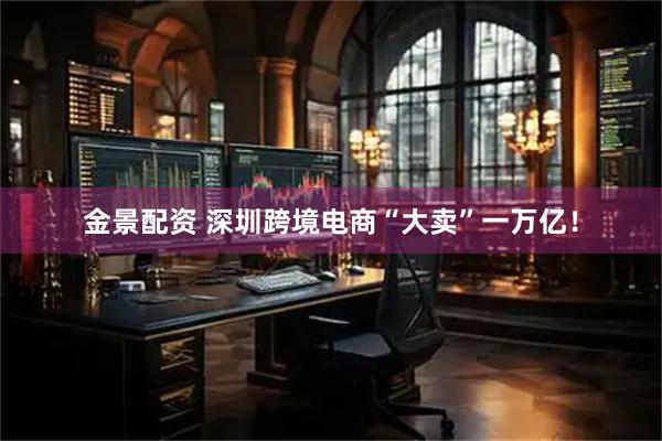 金景配资 深圳跨境电商“大卖”一万亿！